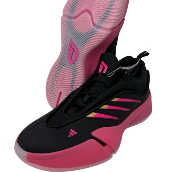 Adidas Dame 9 Miami Heat Vice Sz 11.5 Men Basketball Shoes Pink Black JQ7654 NEW main image 5